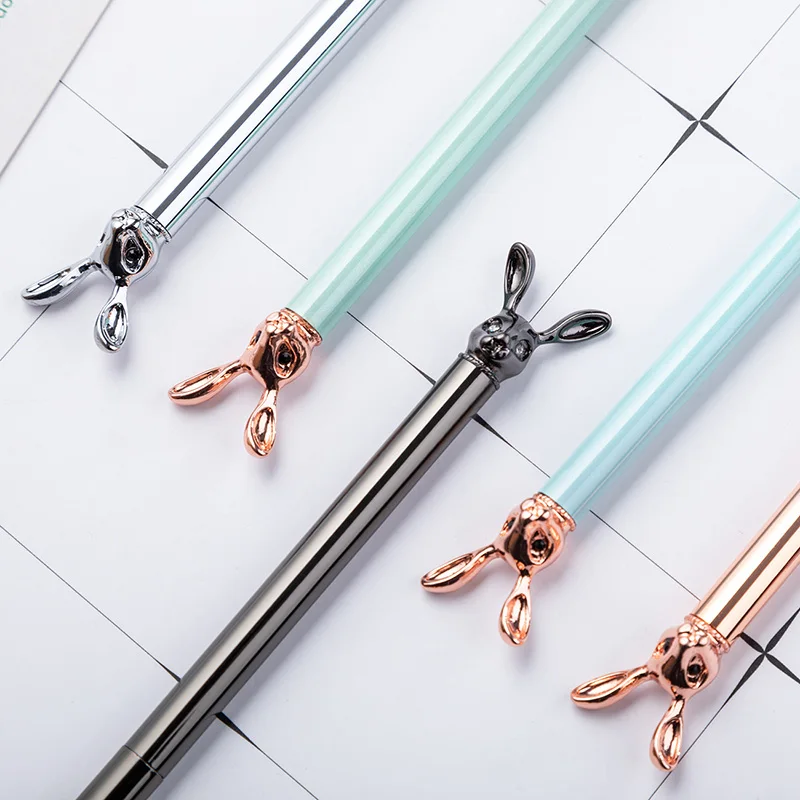 Fashion Temperament Cute Rabbit Metal Roller Ball Pen Luxury Ballpoint Pen for Girl Birthday Gift Business Writing School Office
Fashion Temperament Cute Rabbit Metal Roller Ball Pen Luxury Ballpoint Pen for Girl Birthday Gift Business Writing School Office