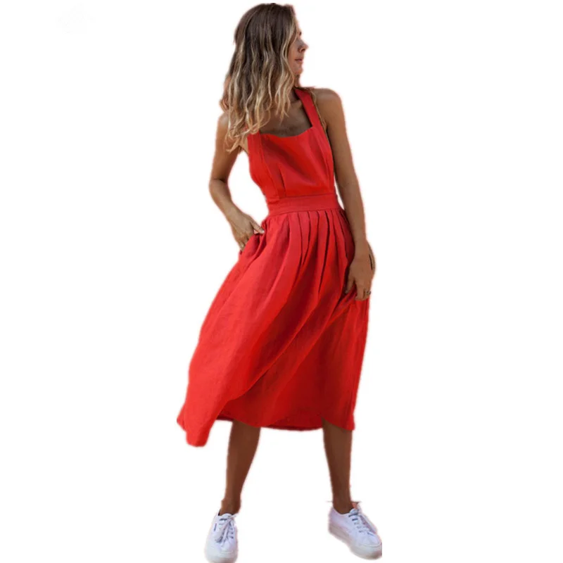 2019 Summer Bow Backless Red Midi Dress Sexy Sleeveless Bandage Womens Dresses Casual Sundress Strap Beach Dress Vestido Largo
2019 Summer Bow Backless Red Midi Dress Sexy Sleeveless Bandage Womens Dresses Casual Sundress Strap Beach Dress Vestido Largo