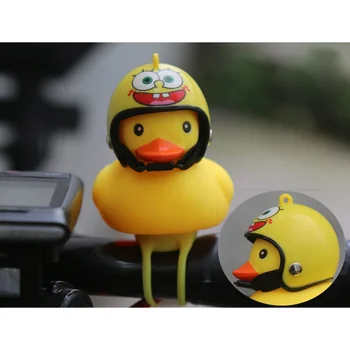 Cartoon Yellow Silica Little Duck Shape Helmet Bicycle Bells Shining Mountain Bike Handlebar Duck Head Light Horn Cute Bell
Cartoon Yellow Silica Little Duck Shape Helmet Bicycle Bells Shining Mountain Bike Handlebar Duck Head Light Horn Cute Bell