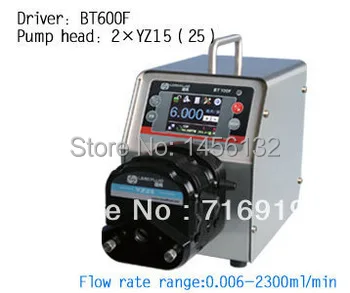 BT600F 2 x YZ25 High Big Flow Precise Dispensing Intelligent Peristaltic Pump Dosing Liquid Lab Industry Pump 0.16~1700ml/min
BT600F 2 x YZ25 High Big Flow Precise Dispensing Intelligent Peristaltic Pump Dosing Liquid Lab Industry Pump 0.16~1700ml/min