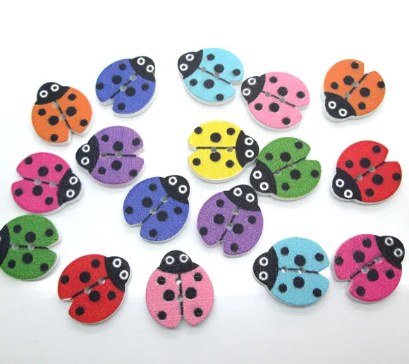 50Pcs Mixed Ladybug Wood Shape Apparel Sewing Buttons For Kids Clothes Scrapbooking Decorative Handicraft DIY Accessories
50Pcs Mixed Ladybug Wood Shape Apparel Sewing Buttons For Kids Clothes Scrapbooking Decorative Handicraft DIY Accessories