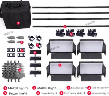 MAX80 high-Power LED Photographic Lamp Portrait interview camera Liangying Formation shed shooting lamp Studio CD50 T13
MAX80 high-Power LED Photographic Lamp Portrait interview camera Liangying Formation shed shooting lamp Studio CD50 T13