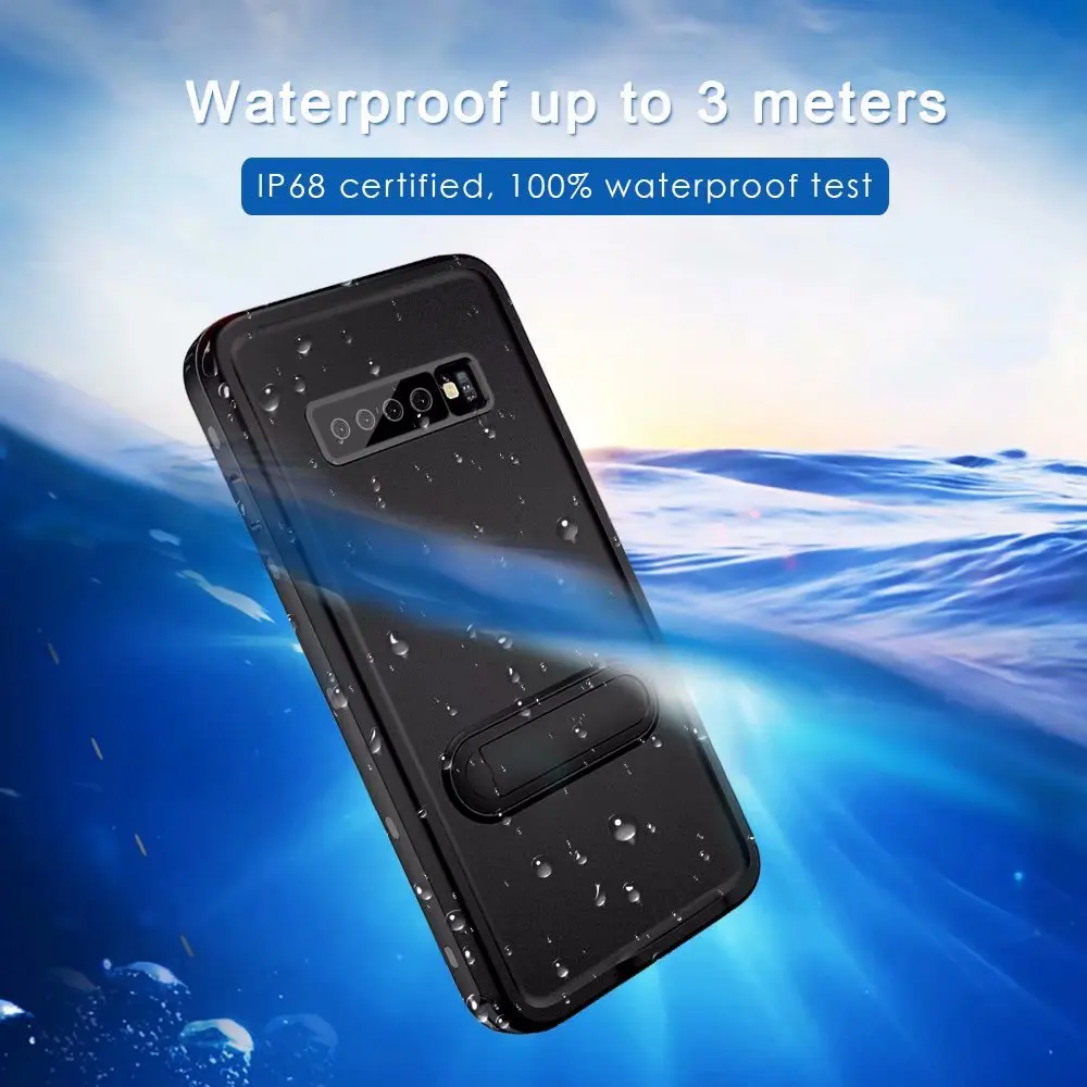 S10 Cover Bracket Waterproof 2 Meters Armor For Samsung S10 Plus Case Silm Full Protection For Samsung Galaxy S10 Phone Cases
S10 Cover Bracket Waterproof 2 Meters Armor For Samsung S10 Plus Case Silm Full Protection For Samsung Galaxy S10 Phone Cases