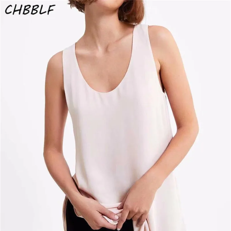 CHBBLF women chiffon pink sleeveless tank top side split O neck female casual summer basic simple top blusas A9243
CHBBLF women chiffon pink sleeveless tank top side split O neck female casual summer basic simple top blusas A9243