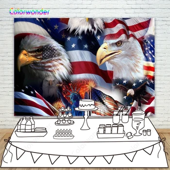 Backdrop for Photographic Studio American Flag Independence Day Statue of Liberty Eagle fireworks Background Photobooth Backdrop
Backdrop for Photographic Studio American Flag Independence Day Statue of Liberty Eagle fireworks Background Photobooth Backdrop