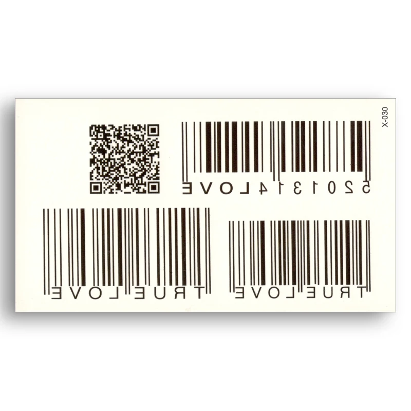 Black Barcod QR code Waterproof Temporary Sticker Water Transfer fake tattoo cool Makeup men women Body art cheap stuff
Black Barcod QR code Waterproof Temporary Sticker Water Transfer fake tattoo cool Makeup men women Body art cheap stuff