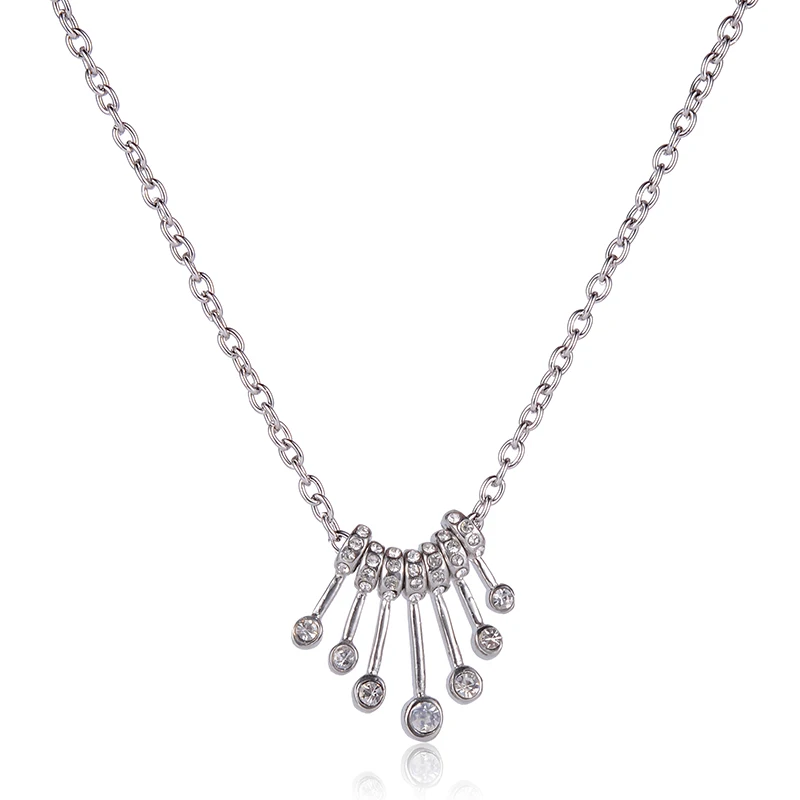 SUKI Elegant Fashion Glass Copper Tassel Pendant Alloy Link Chain Necklaces Jewelry for Women Girls Unique Personality Choker
SUKI Elegant Fashion Glass Copper Tassel Pendant Alloy Link Chain Necklaces Jewelry for Women Girls Unique Personality Choker