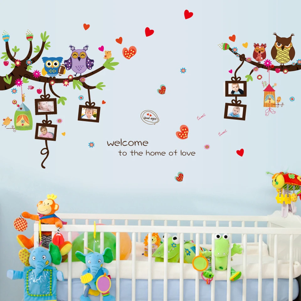 Cartoon Owl Tree Wall Stickers for Kids Rooms Boys Girls Bedroom Decor Aniaml Tree Wall Decals Photo Frame kids Room Decoration
Cartoon Owl Tree Wall Stickers for Kids Rooms Boys Girls Bedroom Decor Aniaml Tree Wall Decals Photo Frame kids Room Decoration
