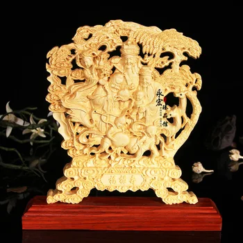 Traditional Chinese Wood Carving Fu Lushou Home Decoration Decor Miniature Figurines Accessories Crafts(A953) 
Traditional Chinese Wood Carving Fu Lushou Home Decoration Decor Miniature Figurines Accessories Crafts(A953)