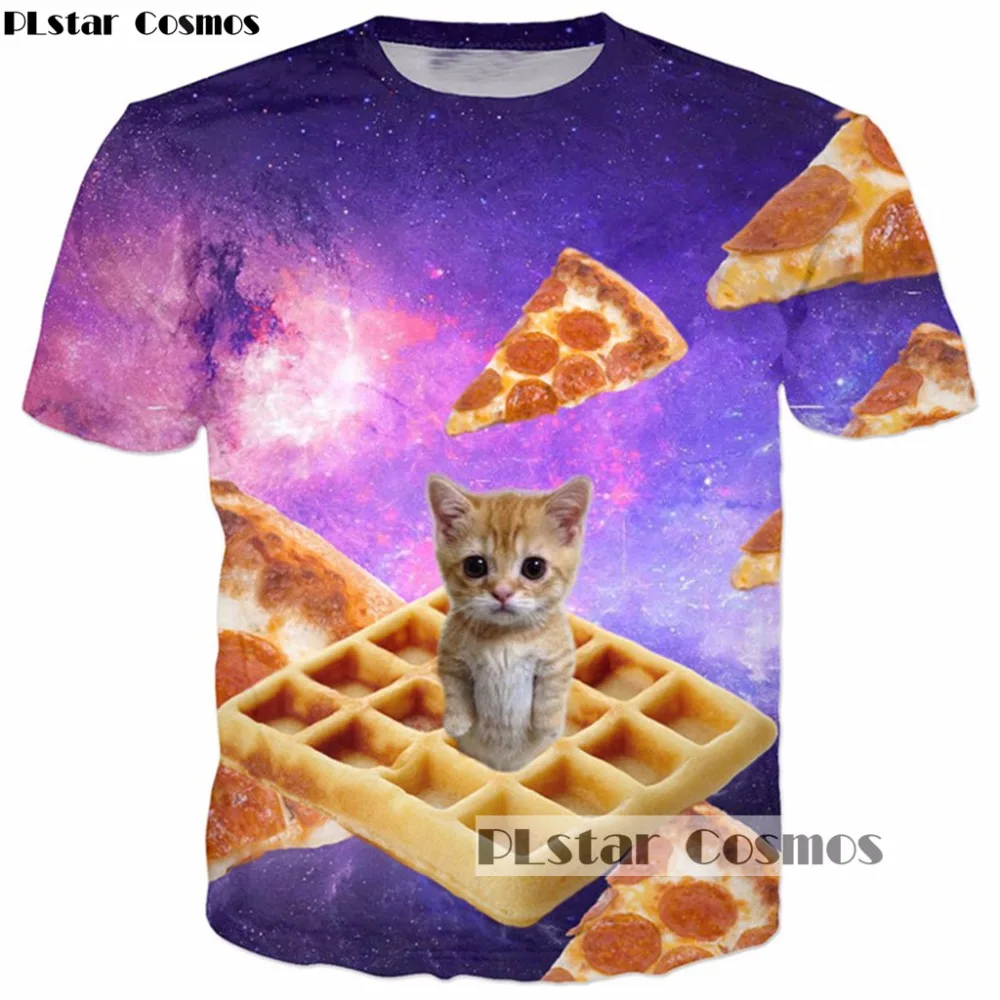 PLstar Cosmos 2019 summer new Fashion galaxy Space 3d t-shirt Cute cat pizza print Men Women T shirts Harajuku Tee shirts
PLstar Cosmos 2019 summer new Fashion galaxy Space 3d t-shirt Cute cat pizza print Men Women T shirts Harajuku Tee shirts