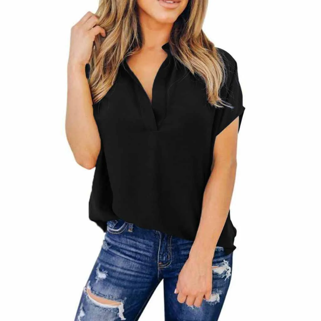 JAYCOSIN Blouse Women Summer Ladies V-Neck Chiffon Blouses Woman 2019 Short Sleeve Women Tops Shirt Blusas Femininas 19JUN11
JAYCOSIN Blouse Women Summer Ladies V-Neck Chiffon Blouses Woman 2019 Short Sleeve Women Tops Shirt Blusas Femininas 19JUN11