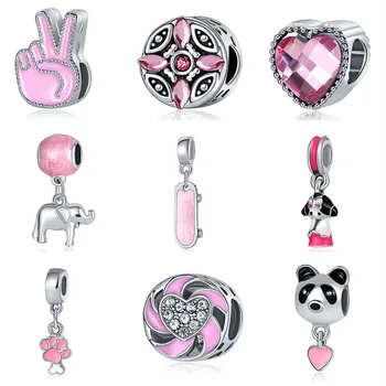2019 new 1pc european metal pink heart finger dog paw elephant skateboard diy bead Fit Pandora Charms Bracelet original F143
2019 new 1pc european metal pink heart finger dog paw elephant skateboard diy bead Fit Pandora Charms Bracelet original F143
