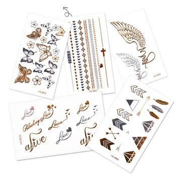 2 Pcs/Lot Pro waterproof Petals beautiful case body art flash metallic temporary tattoos gold metalic tattoo Hot XS14
2 Pcs/Lot Pro waterproof Petals beautiful case body art flash metallic temporary tattoos gold metalic tattoo Hot XS14