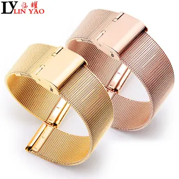 Stainless steel band with ultra-thin watch strap metal solid steel belt suitable for DW ck 18mm 20mm Men women Exempt postage
Stainless steel band with ultra-thin watch strap metal solid steel belt suitable for DW ck 18mm 20mm Men women Exempt postage
