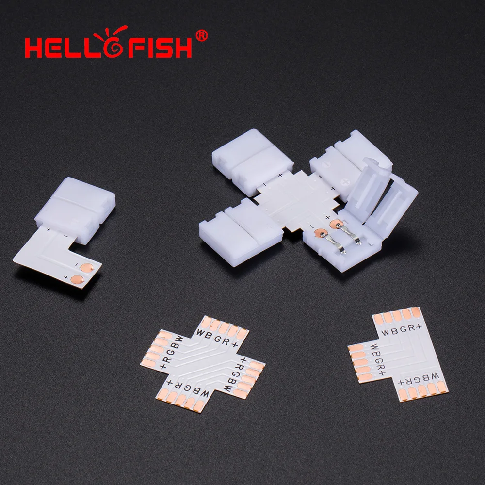 LED strip accessories RGB RGBW FPC Quick connector 2 4 5 pin 8 10 12 mm Right angle T-tee Hello Fish 
LED strip accessories RGB RGBW FPC Quick connector 2 4 5 pin 8 10 12 mm Right angle T-tee Hello Fish