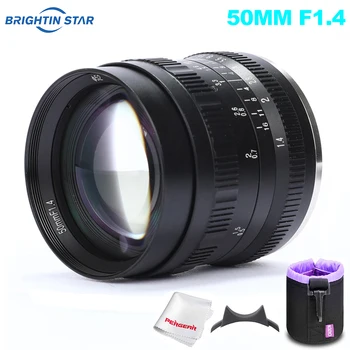 Brightin Star 50mm F1.4 Prime Lens Large Aperture Manual Lens with Bag for Sony E-mount for Fuji / M4/3 Mount Mirrorless Camera
Brightin Star 50mm F1.4 Prime Lens Large Aperture Manual Lens with Bag for Sony E-mount for Fuji / M4/3 Mount Mirrorless Camera