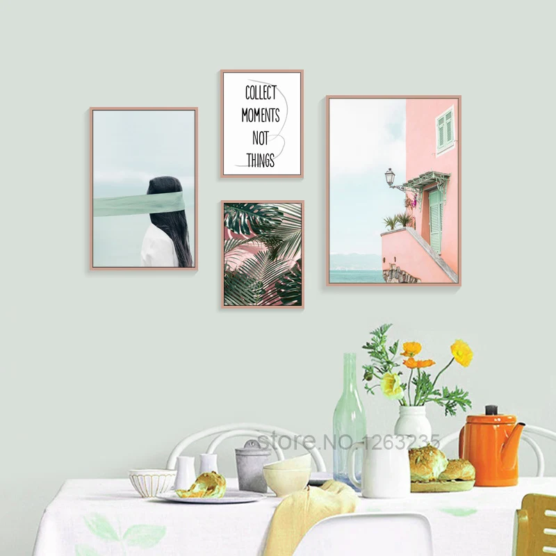 Nordic Pink Sea View Decoration Room Picture With Leaves Poster Coconut Tree Print Canvas Painting Picture Home Wall Art Custom
Nordic Pink Sea View Decoration Room Picture With Leaves Poster Coconut Tree Print Canvas Painting Picture Home Wall Art Custom