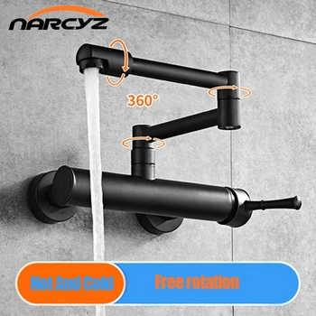 Kitchen Faucet 360 Degree Rotating Black Wall faucet Mixer sink wall mounted faucet Cold and Hot faucet Wall tap XT-186
Kitchen Faucet 360 Degree Rotating Black Wall faucet Mixer sink wall mounted faucet Cold and Hot faucet Wall tap XT-186
