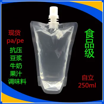 10*17cm 250ml 100Pcs/ Lot Jelly Clear Poly Doypack Spout Bag Juice Drinking Empty Stand Up PE Plastic Spout Party Package Pouch
10*17cm 250ml 100Pcs/ Lot Jelly Clear Poly Doypack Spout Bag Juice Drinking Empty Stand Up PE Plastic Spout Party Package Pouch