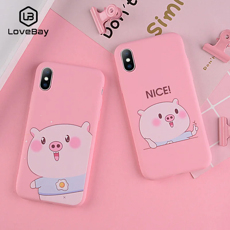 Lovebay Soft TPU Case For iPhone X 10 8 7 Plus Cute Cartoon Pig Pattern Cases For iPhone 8 7 6 6S Plus Silicone Back Cover
Lovebay Soft TPU Case For iPhone X 10 8 7 Plus Cute Cartoon Pig Pattern Cases For iPhone 8 7 6 6S Plus Silicone Back Cover