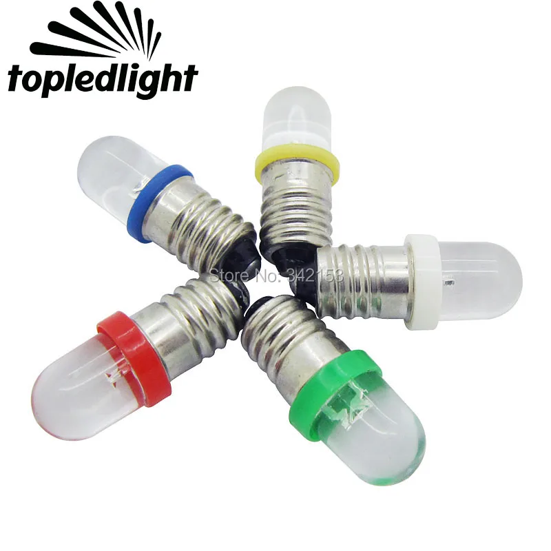 Topledlight Xenon white /blue/red/yellow/green E10 DC 12V Screw Led Bulb Lamp Light Energy Saving Led Lightings 100PCS/LOT
Topledlight Xenon white /blue/red/yellow/green E10 DC 12V Screw Led Bulb Lamp Light Energy Saving Led Lightings 100PCS/LOT