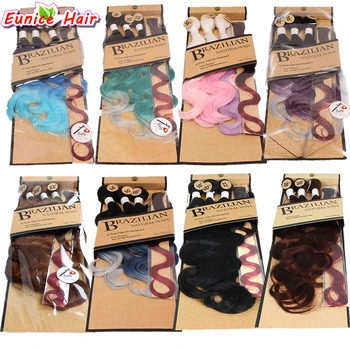 4 Bundles Synthetic Body Wave Hair Brazilian Natural Wave Hair Weft Body Wave Hairstyle Ombre Two Tone Three Tone Closure Clips
4 Bundles Synthetic Body Wave Hair Brazilian Natural Wave Hair Weft Body Wave Hairstyle Ombre Two Tone Three Tone Closure Clips