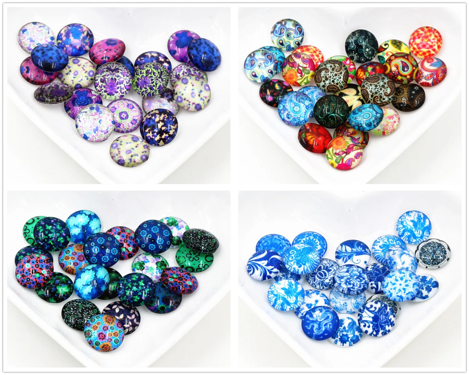 50pcs 12mm Hot Sale 4 Style New Fashion Mixed Handmade Photo Glass Cabochons Pattern Domed Jewelry Accessories Supplies
50pcs 12mm Hot Sale 4 Style New Fashion Mixed Handmade Photo Glass Cabochons Pattern Domed Jewelry Accessories Supplies