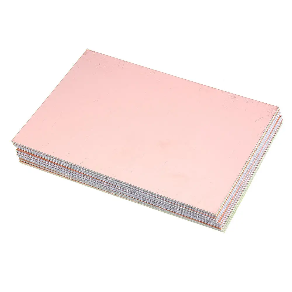 5 unids/lote 10x15 FR4 tablero de fibra de vidrio 10*15cm PCB tablero de prototipo de un lado diy placa de circuito impreso laminado placa electrónica 5 unids/lote 10x15 FR4 tablero de fibra de vidrio 10*15cm PCB tablero de prototipo de un lado diy placa de circuito impreso laminado placa electrónica