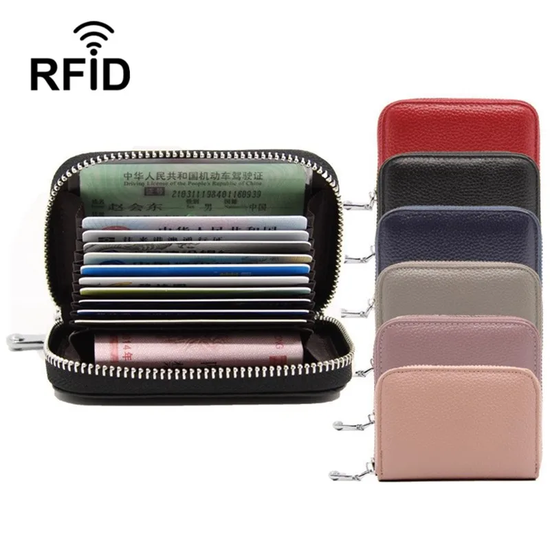 Fashion Cow Women Leather Function Prevent RFID Card Case Business Card Holder Men Women Credit Passport Card Bag Card Wallet
Fashion Cow Women Leather Function Prevent RFID Card Case Business Card Holder Men Women Credit Passport Card Bag Card Wallet