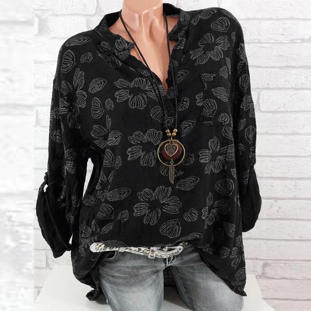 Feitong Plus Size Vintage Women Blouses Boho Causal Long Sleeve Floral Print Blouse Pullover Tops Shirt blusas mujer de moda New
Feitong Plus Size Vintage Women Blouses Boho Causal Long Sleeve Floral Print Blouse Pullover Tops Shirt blusas mujer de moda New