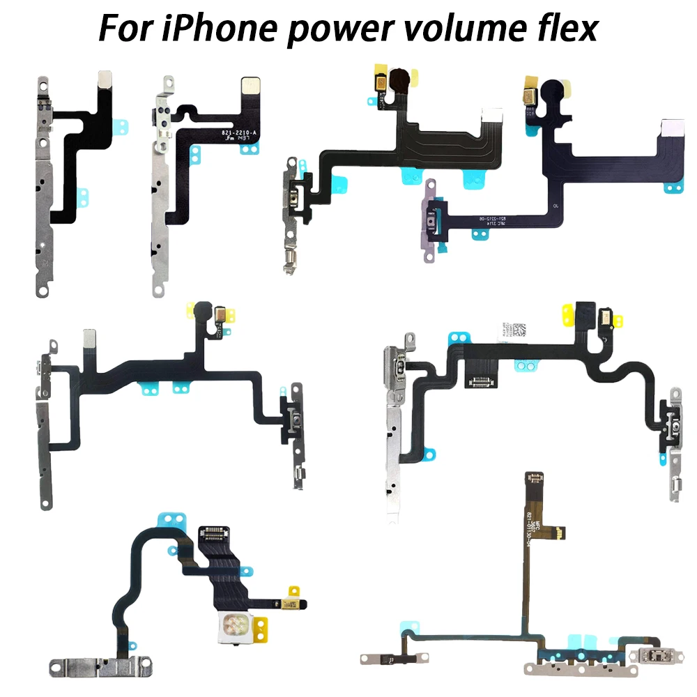 For iPhone 6 6S 7 8 Plus X Switch On Off Power Button + Volume Control + Flash Light + Mic + Mute Connector Flex Cable Bracket
For iPhone 6 6S 7 8 Plus X Switch On Off Power Button + Volume Control + Flash Light + Mic + Mute Connector Flex Cable Bracket