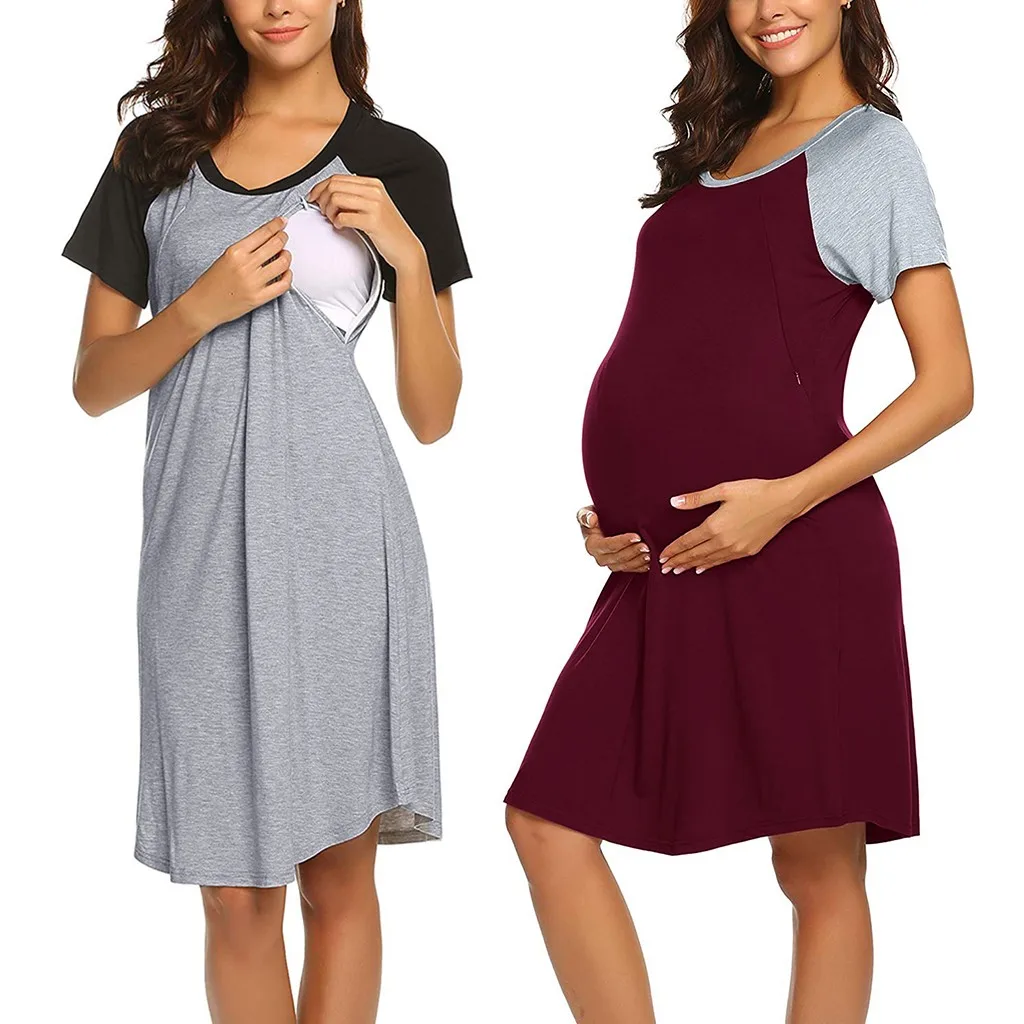 2019 New Women Maternity Dress Nursing Baby Nightgown Breastfeeding Nightshirt Sleepwear maternity nightwear &s
2019 New Women Maternity Dress Nursing Baby Nightgown Breastfeeding Nightshirt Sleepwear maternity nightwear &s