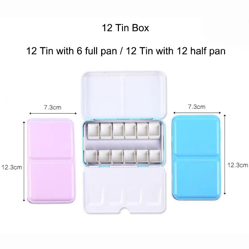 Watercolor Gouache Paints Tins Box Palette Storage Tray Palette Box for Painting Suppliers
Watercolor Gouache Paints Tins Box Palette Storage Tray Palette Box for Painting Suppliers