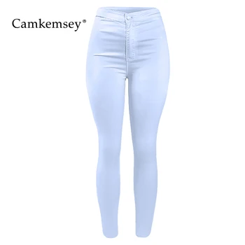 CamKemsey Fashion High Waist White Jeans Woman Summer Style Casual Stretch Skinny Jeans Female Bodycon Denim Pants Capris
CamKemsey Fashion High Waist White Jeans Woman Summer Style Casual Stretch Skinny Jeans Female Bodycon Denim Pants Capris