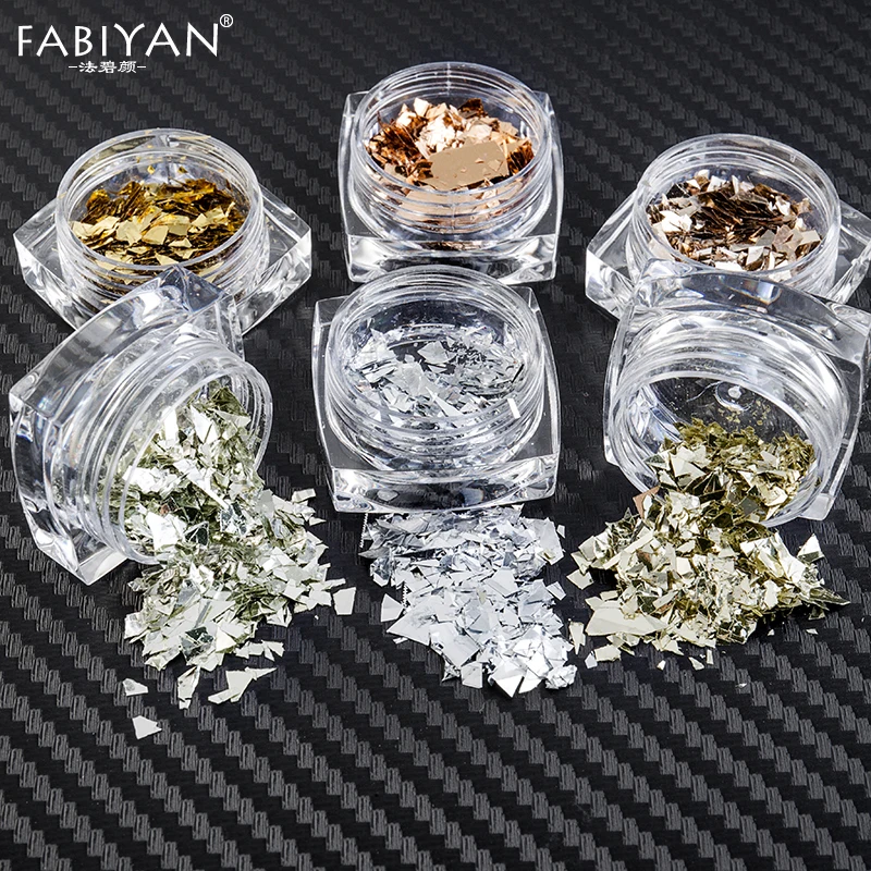 6 Colors Nail Art Laser Glitter Flakes Glass Paper Irregular Foil Sequins Slice Paillette Decorations Accessories Manicure Tools
6 Colors Nail Art Laser Glitter Flakes Glass Paper Irregular Foil Sequins Slice Paillette Decorations Accessories Manicure Tools