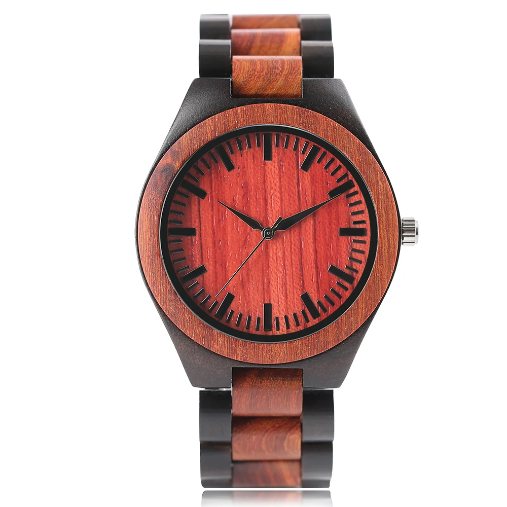 Deluxe Men Full Wooden Watch Handmade Mahogany with Black Wood Bangle Analog Business Male Quartz Wristwatch Luxury Gifts Clock
Deluxe Men Full Wooden Watch Handmade Mahogany with Black Wood Bangle Analog Business Male Quartz Wristwatch Luxury Gifts Clock
