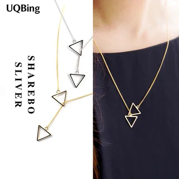 Korea Fashion Chain Necklaces 925 Sterling Silver Geometric Triangle Necklaces&Pendants Jewelry Collar Colar Free Shipping
Korea Fashion Chain Necklaces 925 Sterling Silver Geometric Triangle Necklaces&Pendants Jewelry Collar Colar Free Shipping