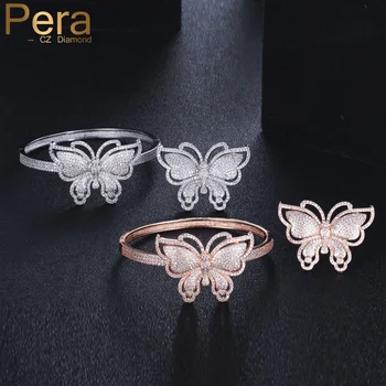 Pera Luxury Lover Charm Butterfly Shape Bangle And Rings For Women Elegant Big Cuibc Zirconia Full Sparkling Jewelry Sets Z009
Pera Luxury Lover Charm Butterfly Shape Bangle And Rings For Women Elegant Big Cuibc Zirconia Full Sparkling Jewelry Sets Z009