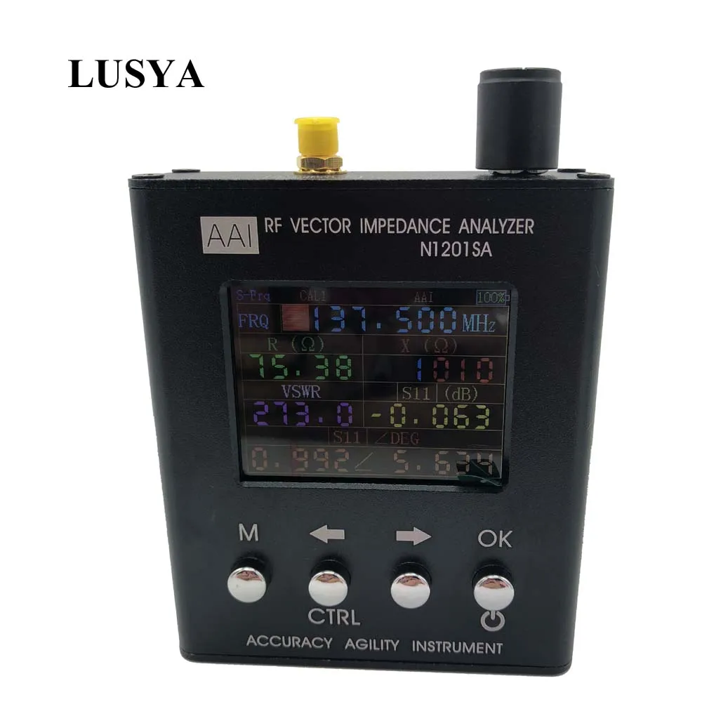 Lusya English verison N1201SA 140MHz-2.7GHz UV RF Vector Impedance ANT SWR Antenna Analyzer Meter Tester 140MHz - 2.7GHz D1-005
Lusya English verison N1201SA 140MHz-2.7GHz UV RF Vector Impedance ANT SWR Antenna Analyzer Meter Tester 140MHz - 2.7GHz D1-005
