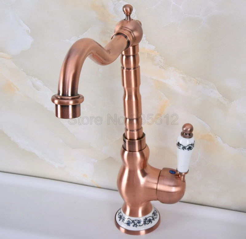 Bathroom Sink Basin 360 Swivel Spout Faucet Red Copper Single Handle Single Hole Vessel Sink Deck Mounted Mixer Taps Wnf638
Bathroom Sink Basin 360 Swivel Spout Faucet Red Copper Single Handle Single Hole Vessel Sink Deck Mounted Mixer Taps Wnf638