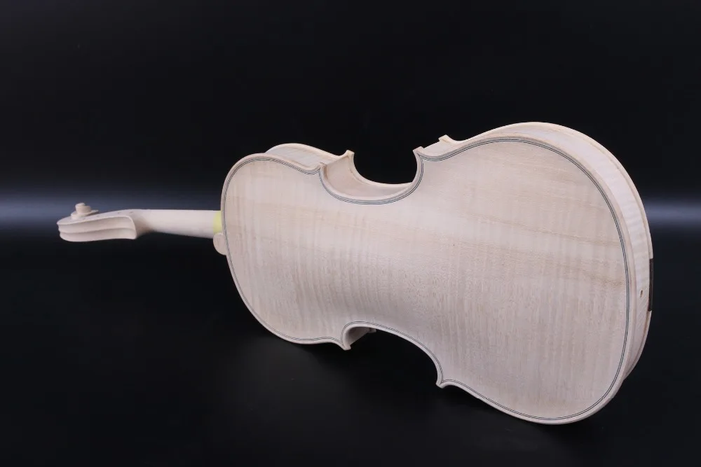 Unfinished Violin 4/4 Full Size White violin One piece flame maple Spruce wood Hand Made Violin Kit #3137
Unfinished Violin 4/4 Full Size White violin One piece flame maple Spruce wood Hand Made Violin Kit #3137