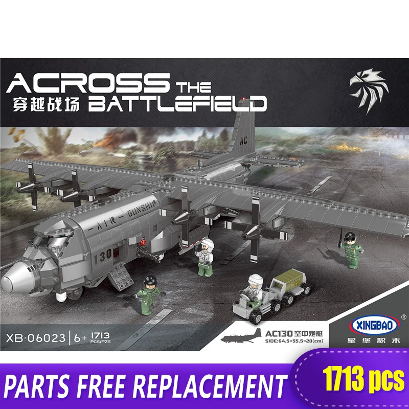 XINGBAO 06023 Military Series World War 2 Rocket AC130 Aerial Gunboat Building Blocks Bricks Compatible with Standard Block TOYS 
XINGBAO 06023 Military Series World War 2 Rocket AC130 Aerial Gunboat Building Blocks Bricks Compatible with Standard Block TOYS