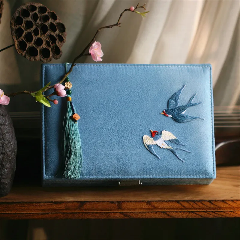 1PCS Big Beautiful Swallow Cardboard Storage Jewelry Box with Lock Big Cosmetic Box Large Storage Box Wedding Gift
1PCS Big Beautiful Swallow Cardboard Storage Jewelry Box with Lock Big Cosmetic Box Large Storage Box Wedding Gift