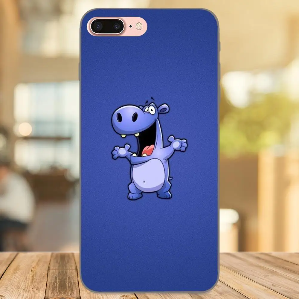 Милый мультяшный Бегемот с животными для Huawei Honor 5A 6A 6C 7A 7C 7X 8A 8C 8X 9 10 P8 P9 P10 P20 P30 Mini Lite