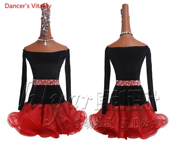 NEW Custom Adult Latin Dance Dress New Velvet Force Fishbone Coiling Dress Women Dancing Stage Performance Clothes
NEW Custom Adult Latin Dance Dress New Velvet Force Fishbone Coiling Dress Women Dancing Stage Performance Clothes