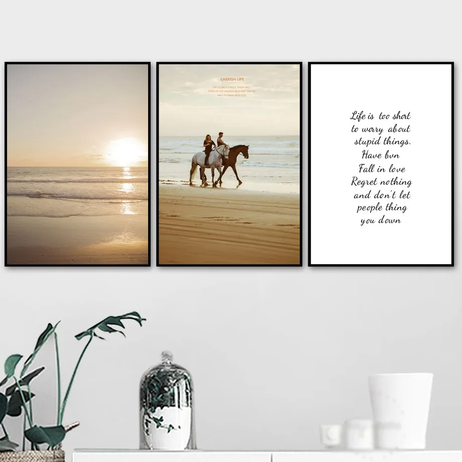 Sea Beach Lovers Horse Landscape Wall Art Canvas Painting Nordic Posters And Prints Wall Pictures For Living Room Bedroom Decor
Sea Beach Lovers Horse Landscape Wall Art Canvas Painting Nordic Posters And Prints Wall Pictures For Living Room Bedroom Decor