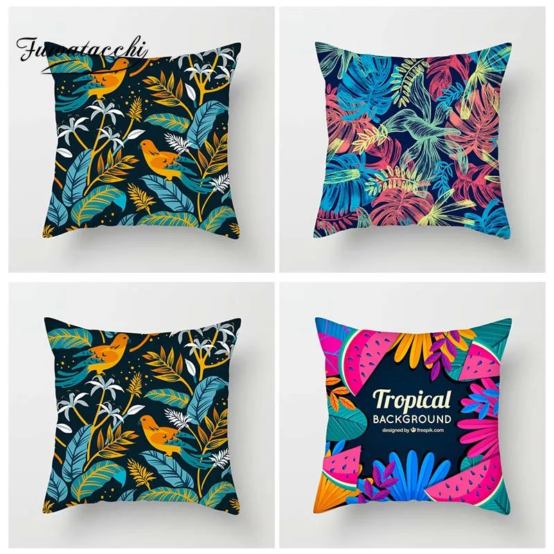 Fuwatacchi Fantastic Colors Tropical Plant Cushion Cover Palm Leaves Throw Pillow Covers Green Tropical Trees Pillowcases
Fuwatacchi Fantastic Colors Tropical Plant Cushion Cover Palm Leaves Throw Pillow Covers Green Tropical Trees Pillowcases