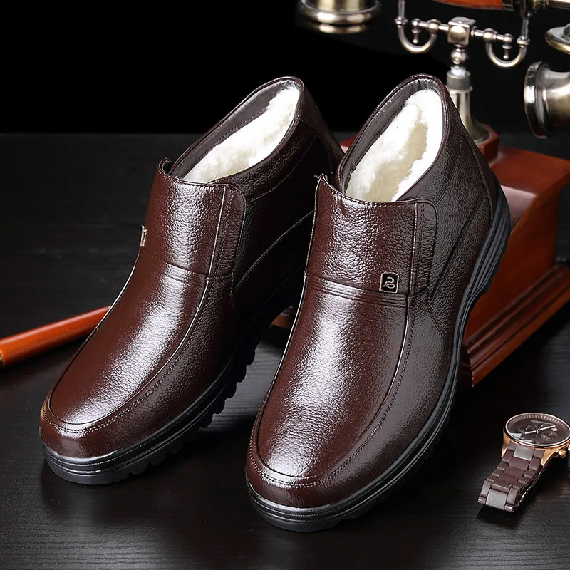 Waterproof Boots Men Winter Snow Boots with Warm Wool Retro Cushioning Casual Genuine Leather Soft Cowhide Business Man Shoes
Waterproof Boots Men Winter Snow Boots with Warm Wool Retro Cushioning Casual Genuine Leather Soft Cowhide Business Man Shoes