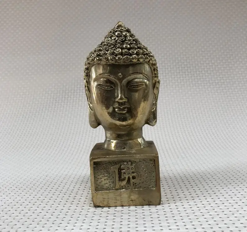The Buddha's Head Seal Image Decoration Sakyamuni's Figure Town House Evil Protection Peace | Дом и сад