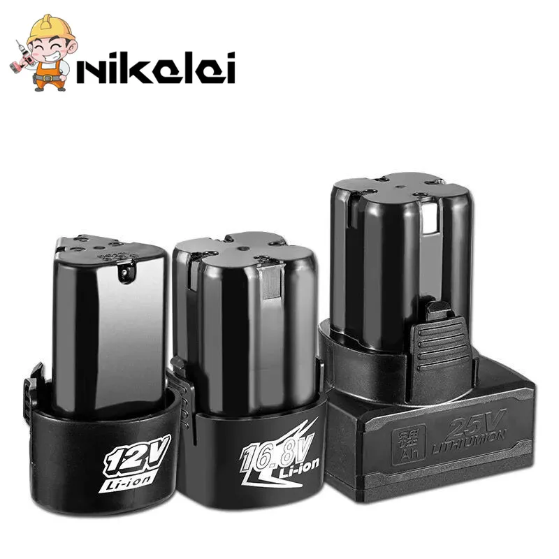 NEW 12V 16.8V 25V additional Rechargeable lithium battery Electric drill electric screwdriver Extra battery power tool parts
NEW 12V 16.8V 25V additional Rechargeable lithium battery Electric drill electric screwdriver Extra battery power tool parts